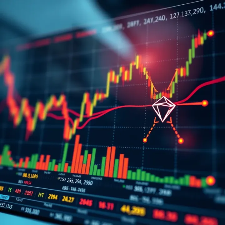 Technical chart illustrating key indicators and global economic event markers influencing Cardano value