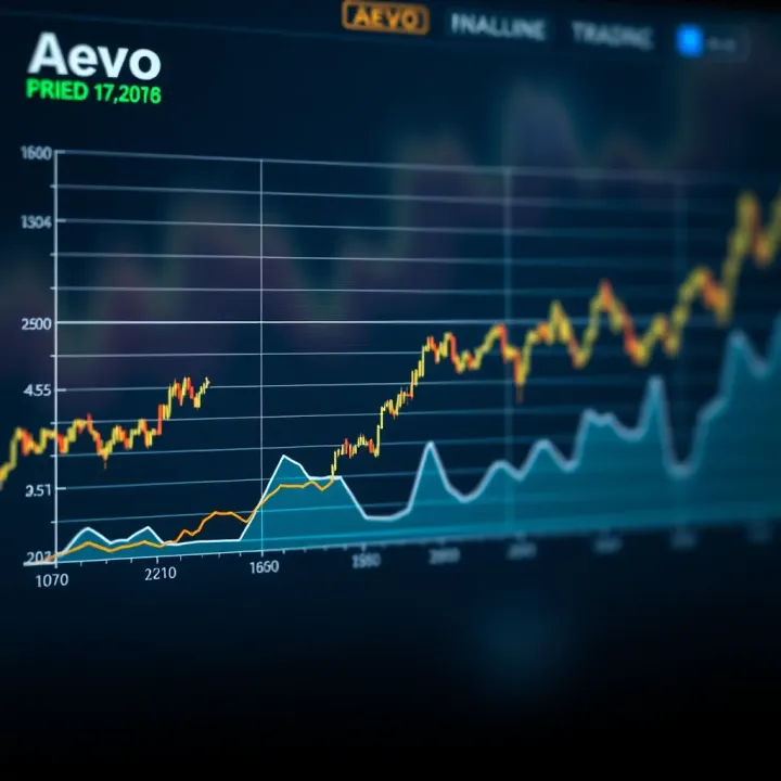 Analysis of Aevo Price Trends Over Time Graph displaying upward and downward trends in Aevo cryptocurrency value over a timeline