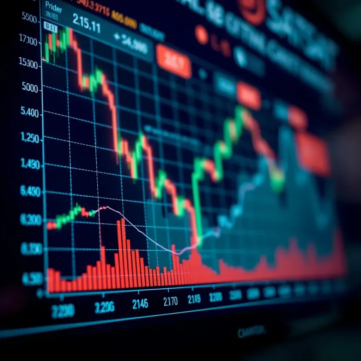 Chart showing cryptocurrency price trends and future projections