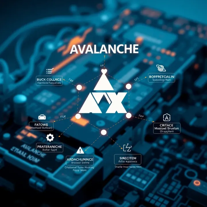 Avalanche (AVAX) Blockchain Network and Technology Overview Diagram illustrating Avalanche blockchain network architecture and technology features