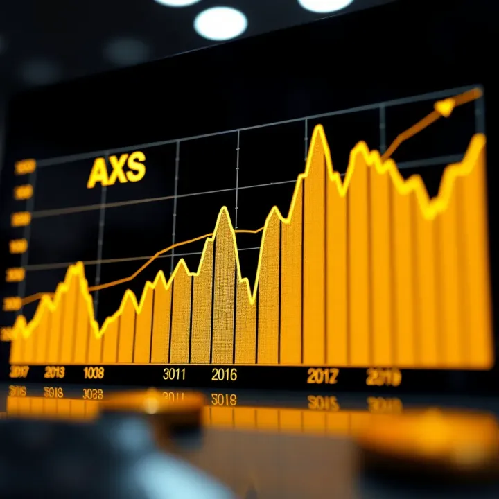 Graph showing upward and downward trends in Axie Infinity Shards value over time