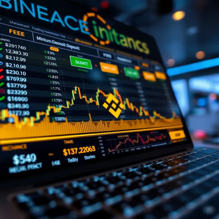 Transaction Fees and Minimum Deposit on Binance Explained Illustration of a digital exchange platform highlighting transaction fees and minimum deposit requirements