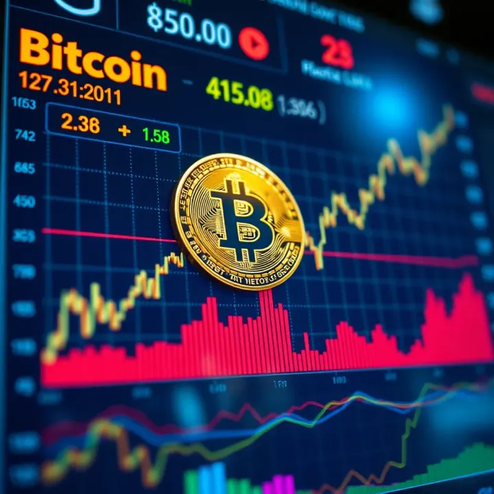 Graph illustrating Bitcoin price trends influenced by global market factors and regulatory changes