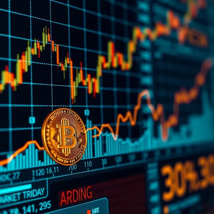 Graph illustrating Bitcoin's price fluctuations influenced by global economic indicators and regulatory changes