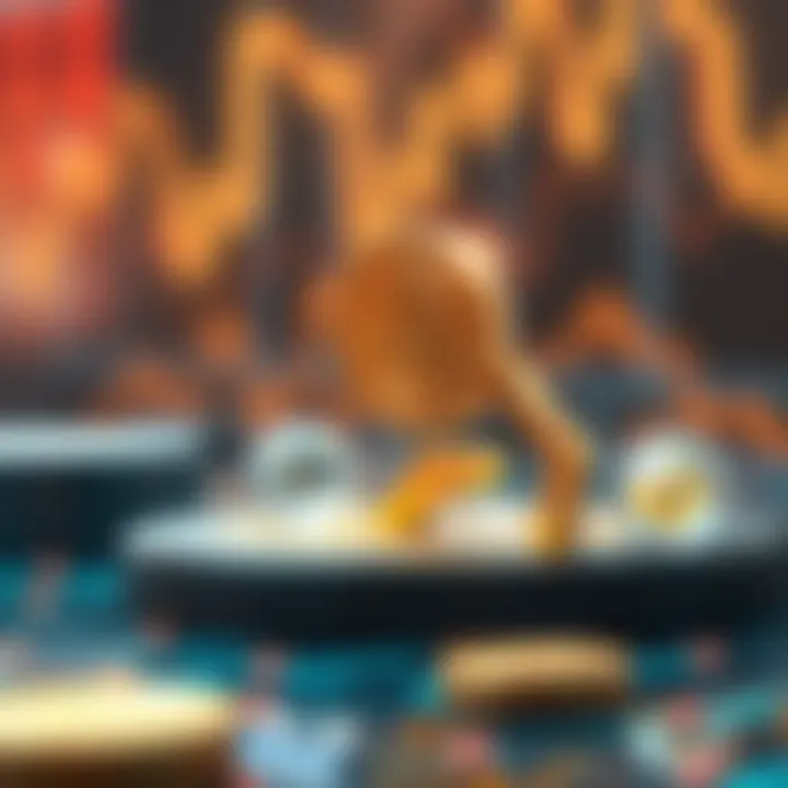 Illustration of blockchain technology and digital assets representing Aave's ecosystem