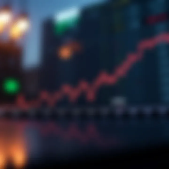 Line chart showing the historical exchange rate fluctuations between AED and PKR over several years