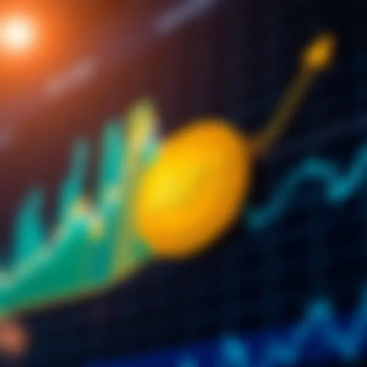 Graph showing upward and downward trends of APT Coin price over time