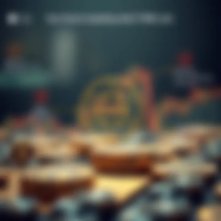 Illustration of factors influencing cryptocurrency valuation including market demand, technology, and investor sentiment