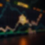 Graph showing upward and downward trends of ATOM cryptocurrency price over time