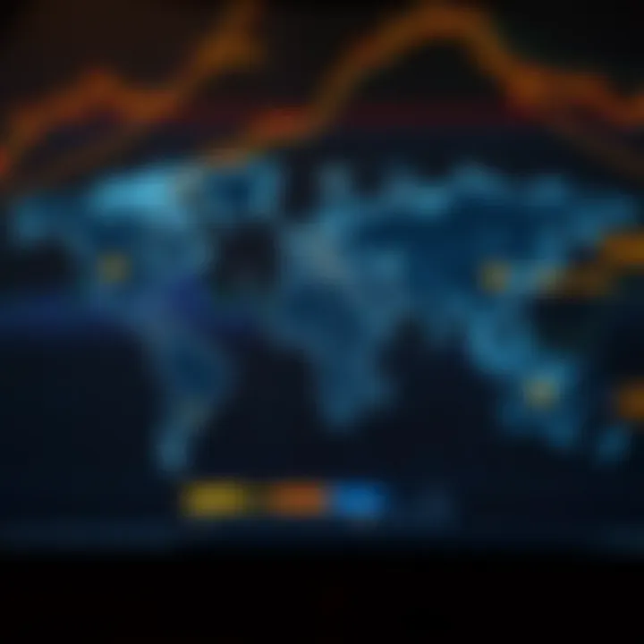 World map highlighting global economic factors influencing Bitcoin value