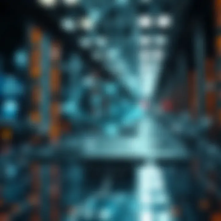 Diagram showing Cardano blockchain technological upgrade with nodes and network connections