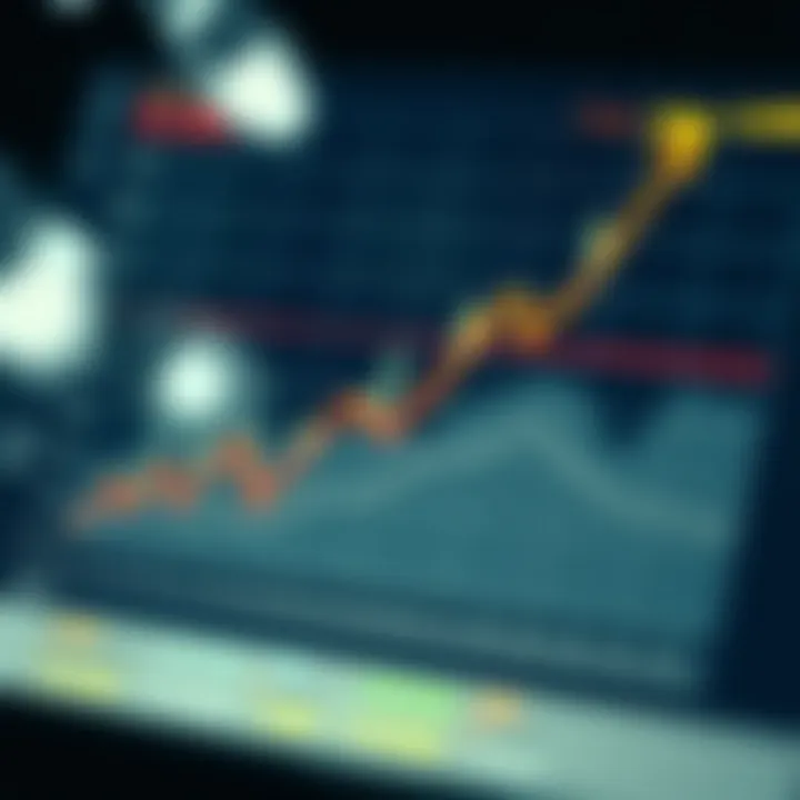 Graph showing currency value trends influenced by economic stability and interest rates
