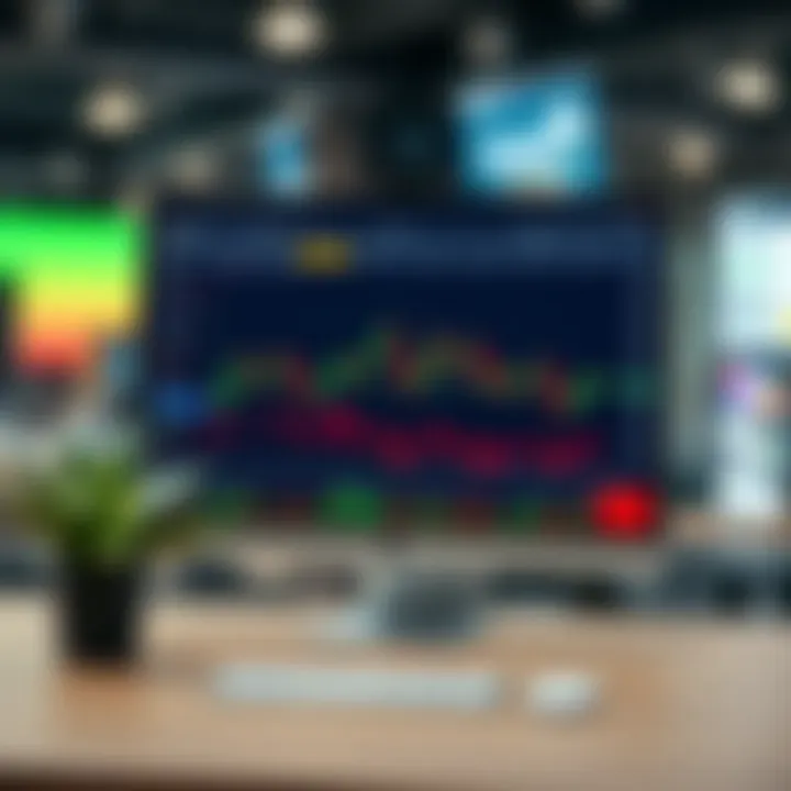 User interface of a beginner-friendly trading platform showing charts and trading options