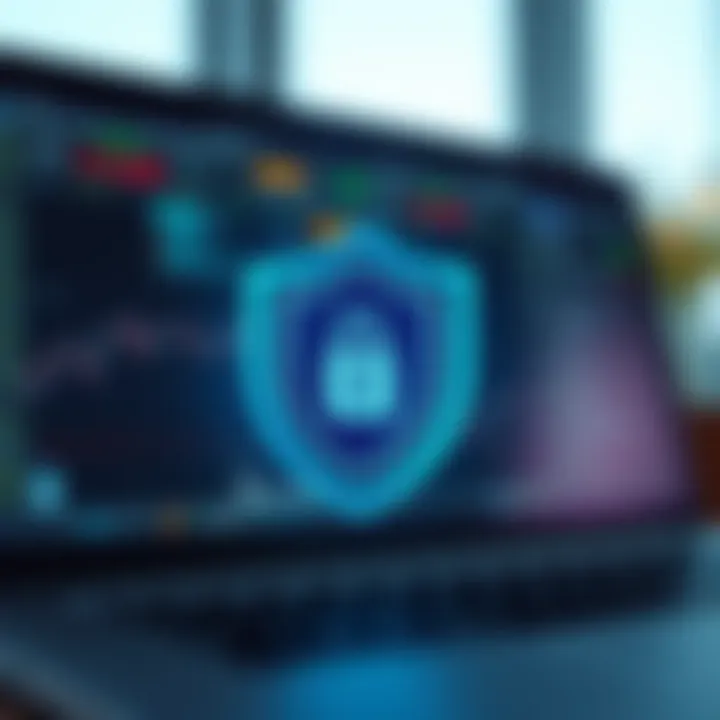 Security shield icon representing protection of online trading activities