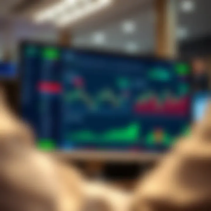 Dashboard displaying Quotex trading platform interface with charts and trading options