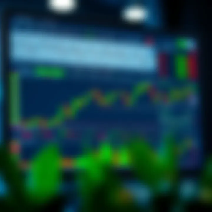 Interactive TradingView platform showcasing various chart types and technical indicators for market analysis