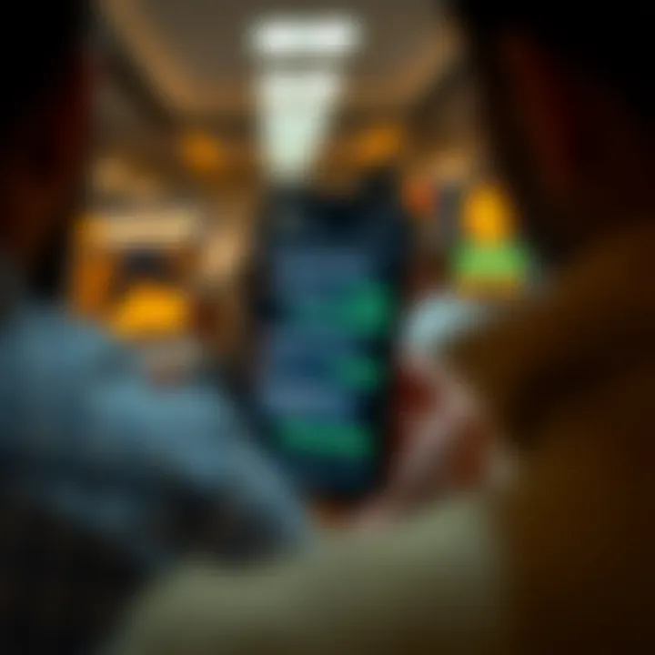 Smartphone screen displaying a lively cryptocurrency discussion in a messaging app chat group.