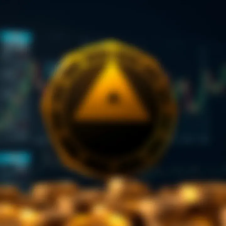 Visual representation of factors influencing decentralized finance market impacting Aave's valuation