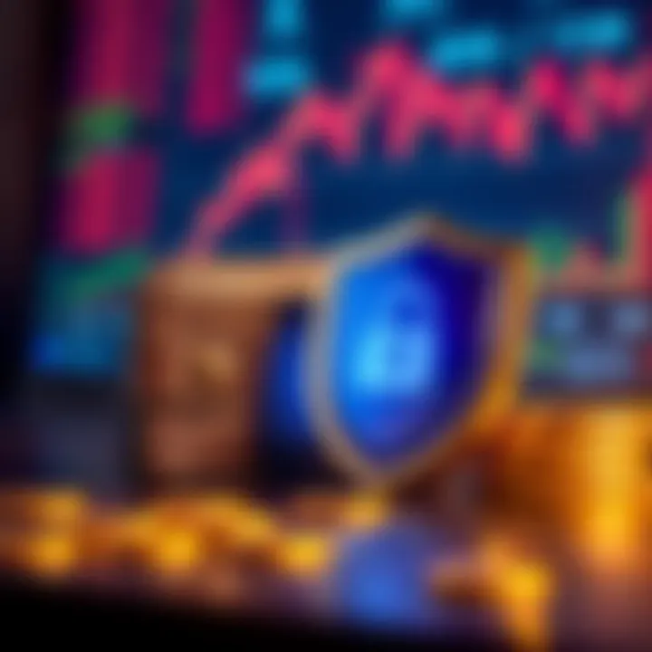 A secure digital wallet and shield symbolizing safety in online income transactions