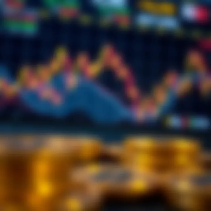 Visual representation of key economic factors impacting AUD/USD exchange rates in a trading context