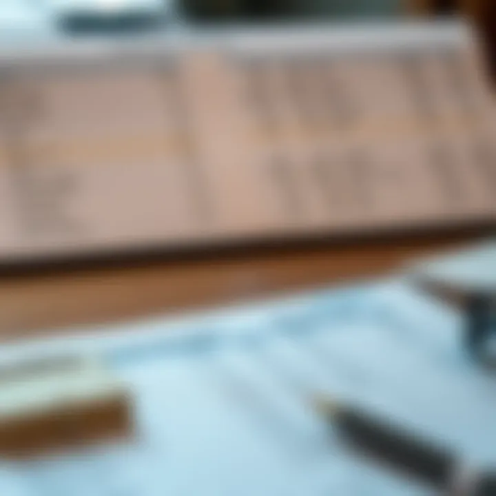 A detailed budget planner showing expenses and savings categories