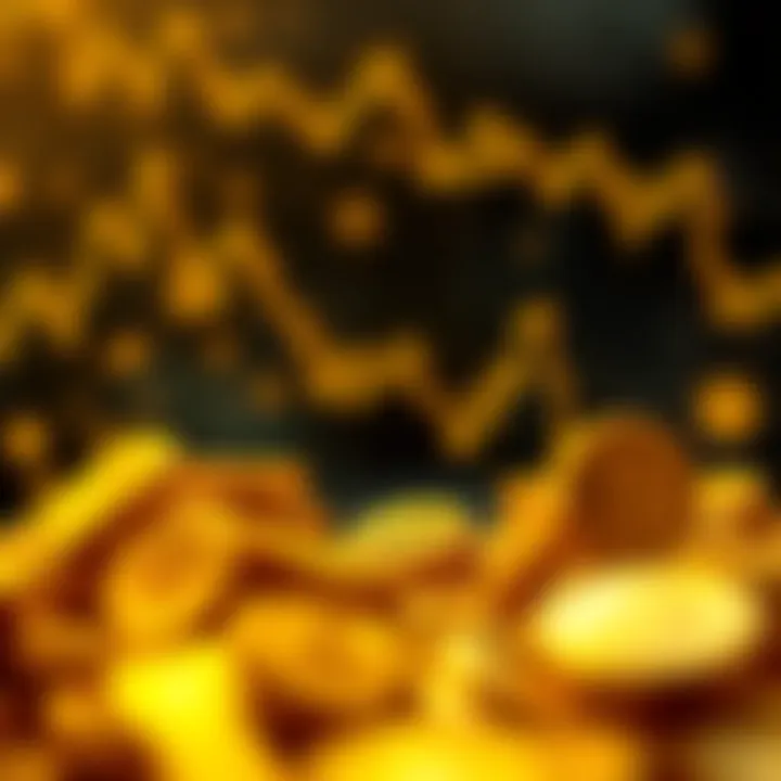 Abstract representation of economic factors and global events impacting gold valuation