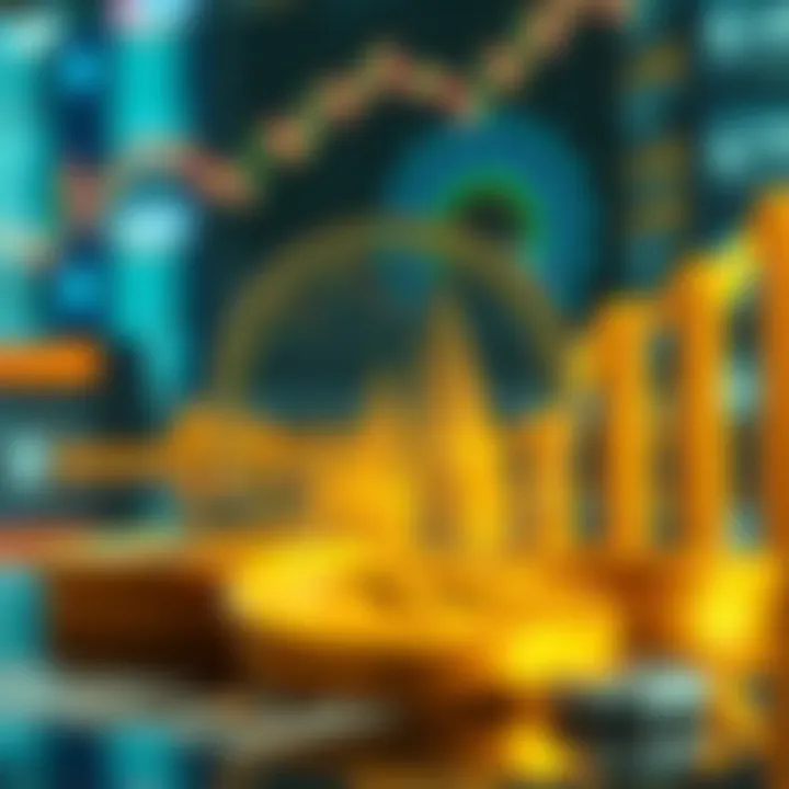 Digital representation of factors influencing Solana's market value in global crypto trading
