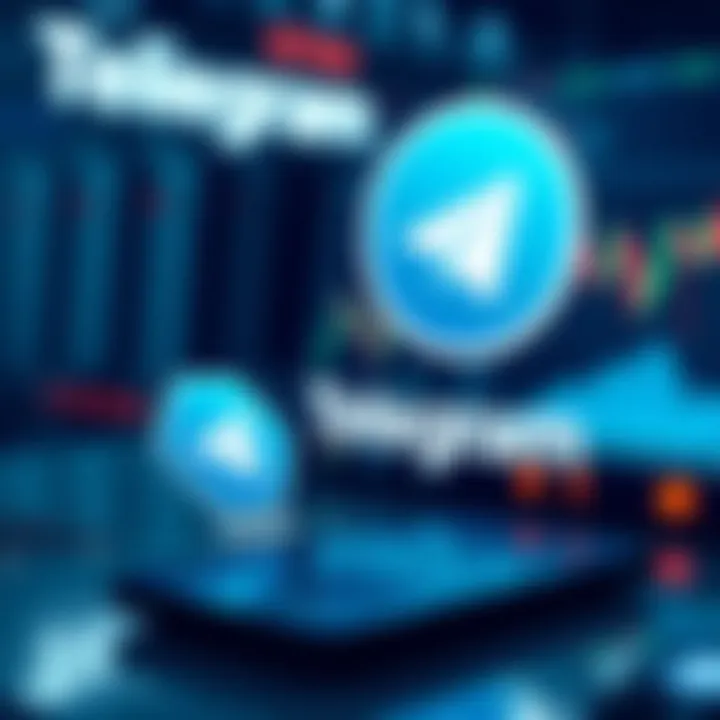 Ensuring Safety While Using Telegram for Forex Trading Secure digital communication concept with Telegram logo and forex trading icons