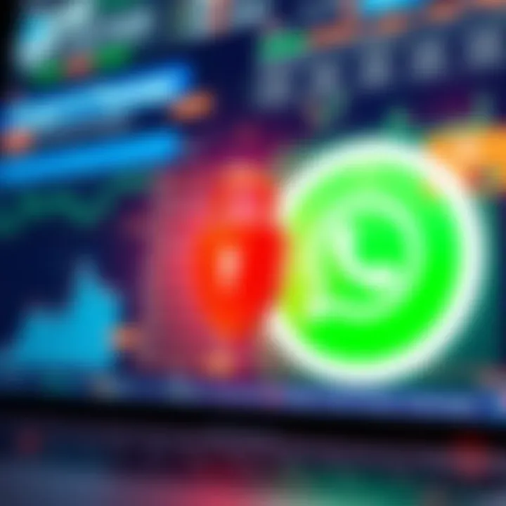 Graphic representation of secure communication and data encryption symbolizing safety in crypto group chats.