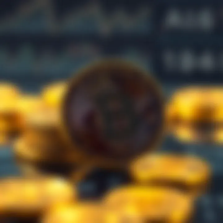 Conceptual representation of technological innovation impacting cryptocurrency values