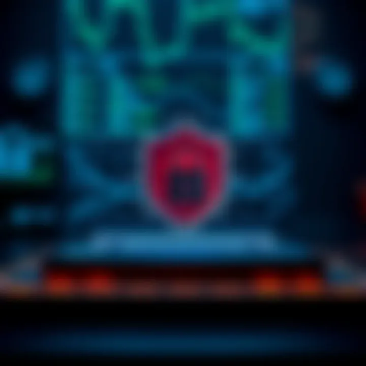Secure Digital Platform for Online Trading Secure digital platform symbolizing protection and encryption for online trading activities