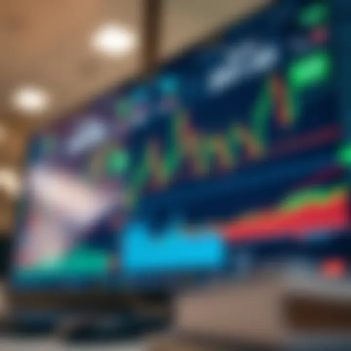 User interface of a popular online trading platform showing charts and market data