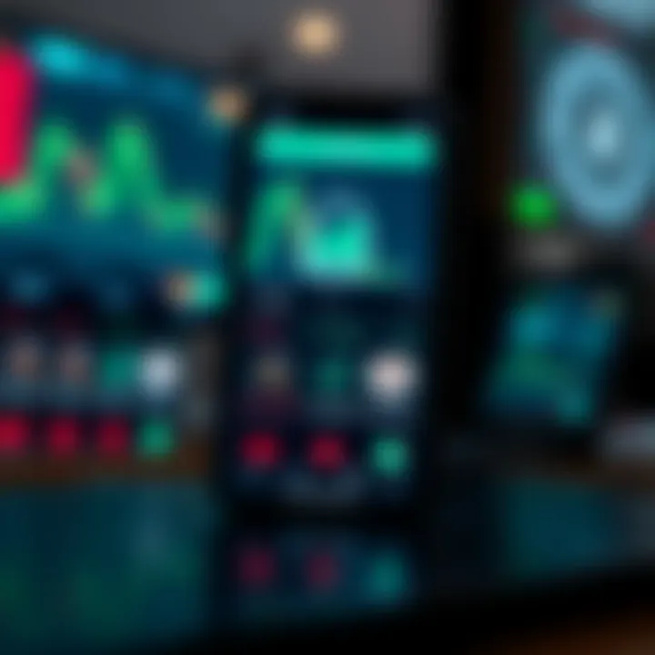 Graphic showing secure mobile trading with legal compliance icons for Pakistan market