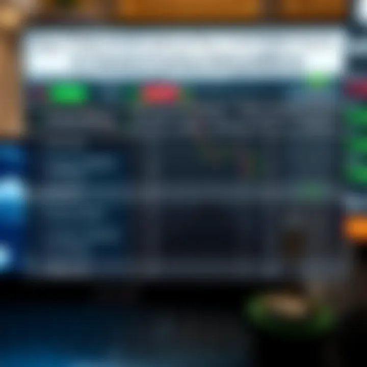 Visual comparison of trading platform features such as fees, security, and user suitability