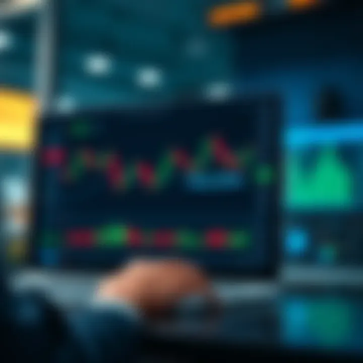 Interface showing integration of binary options broker with TradingView platform and trading tools