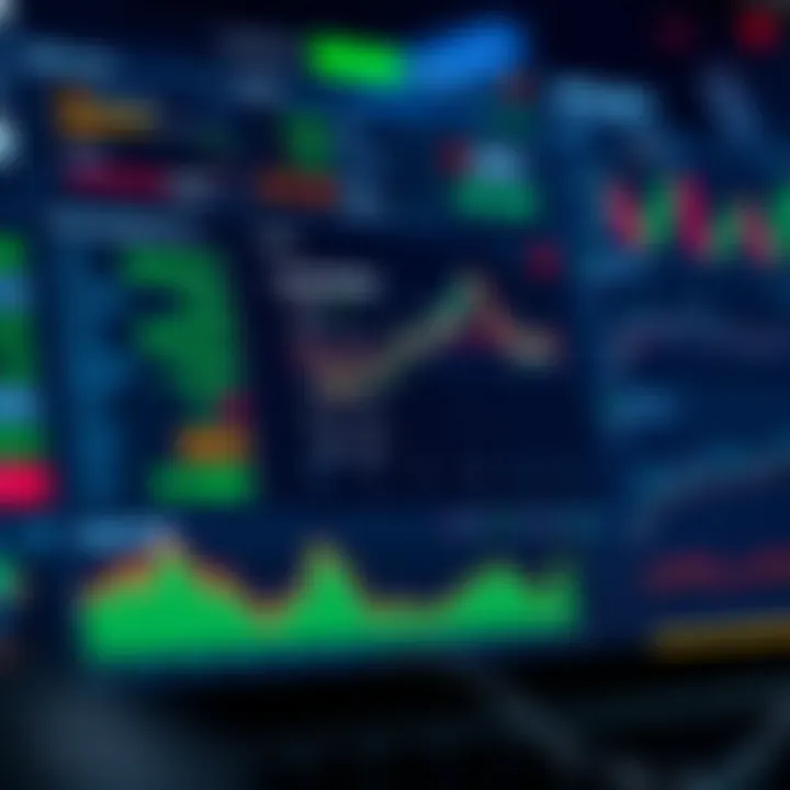 Dashboard of a trading platform displaying various algorithmic strategy options and real-time analytics
