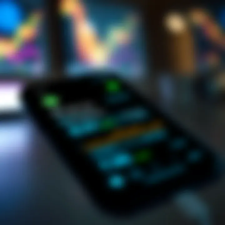 Mobile phone screen showing active Binance trading signals in a WhatsApp chat