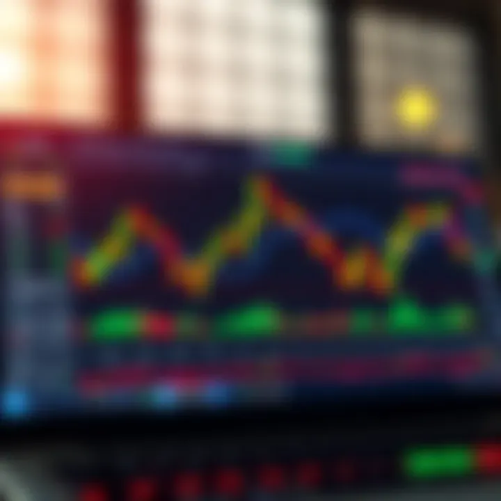 TradingView platform displaying detailed candlestick charts and technical indicators for binary options trading analysis