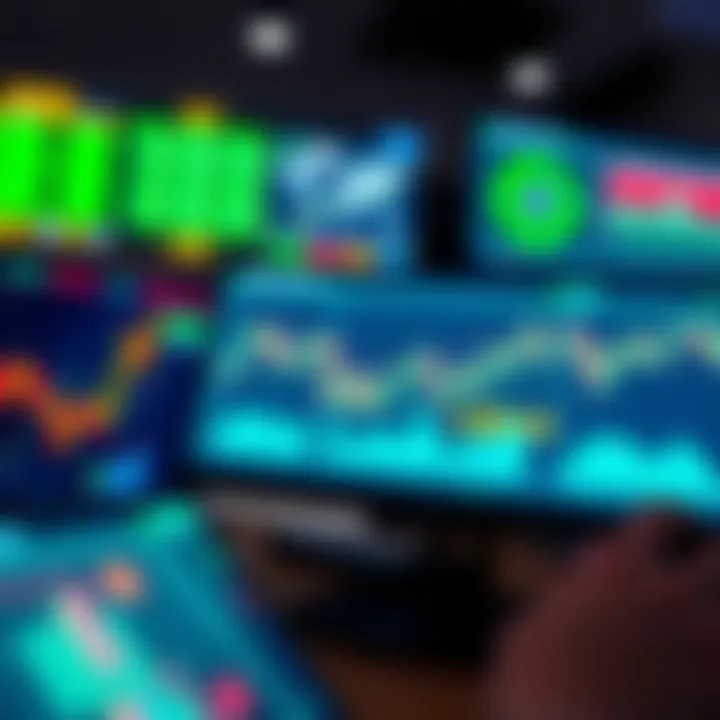 Illustration of trading platforms with graphs and tools used by investors in Pakistan