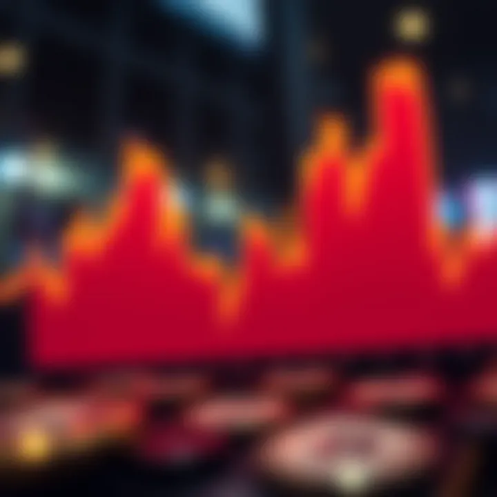 Graph showing the fluctuation of Solana cryptocurrency price against the US dollar