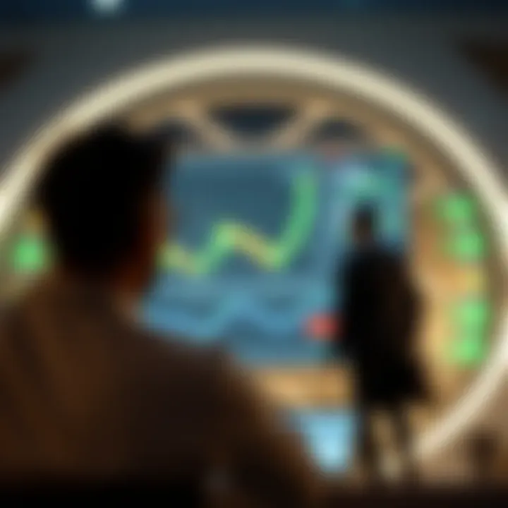 Graphic illustrating peer-to-peer derivative trading platform connecting individual traders directly