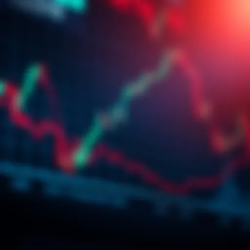 Graph showing currency pairs with fluctuating exchange rates indicating forex market dynamics