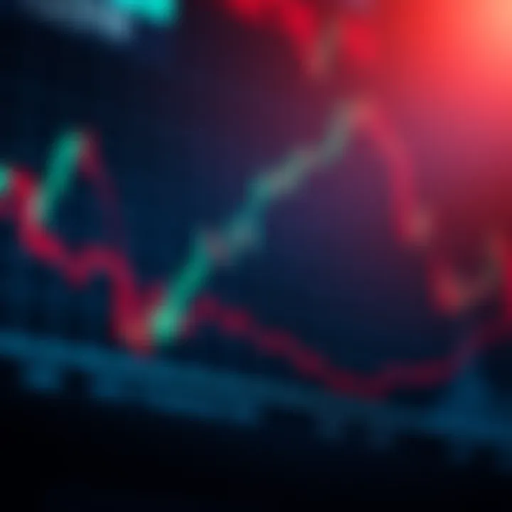 Graph showing currency pairs with fluctuating exchange rates indicating forex market dynamics