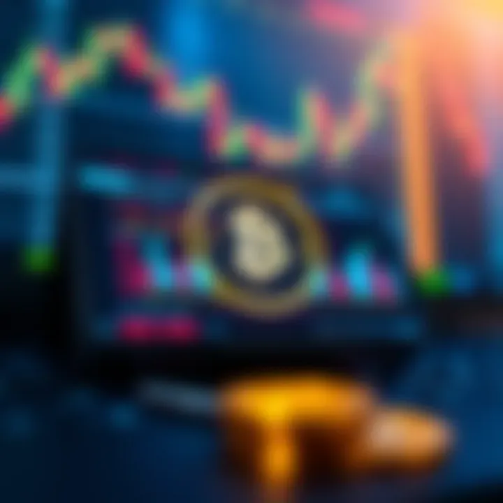 Secure digital wallet interface with financial charts symbolizing safe cryptocurrency trading