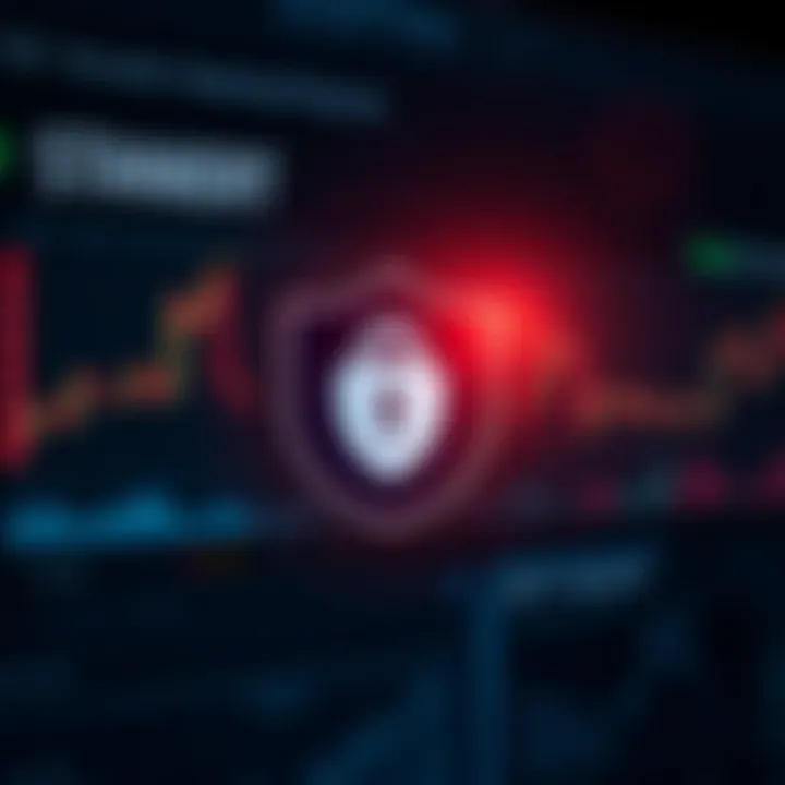 Security shield icon representing secure account protection and data privacy on Quetex