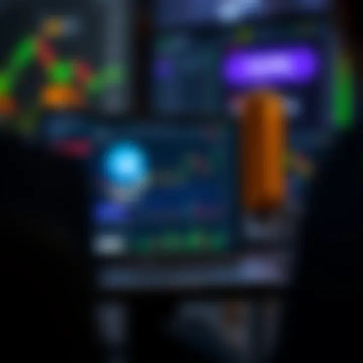 Telegram app screen displaying forex market signals and currency trading charts