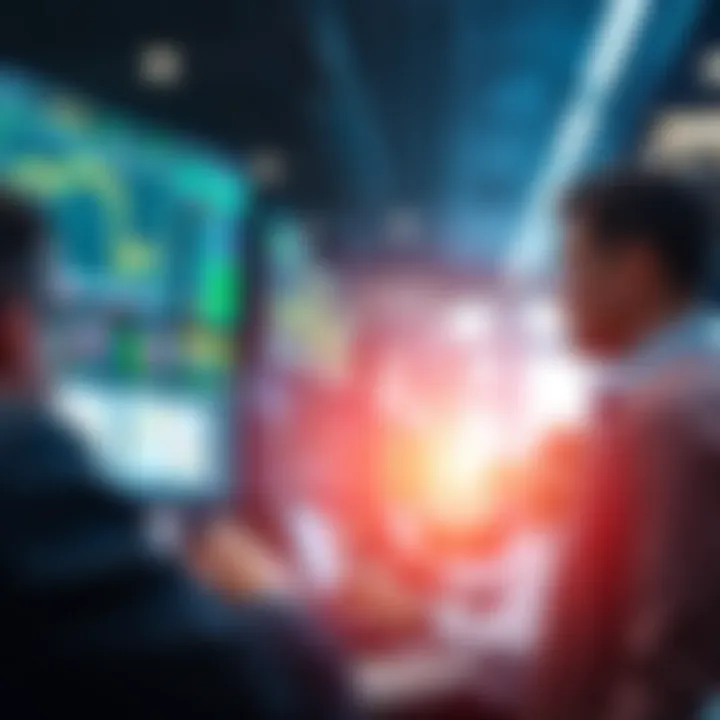 A vibrant online chat platform filled with traders sharing market insights and strategies in real time