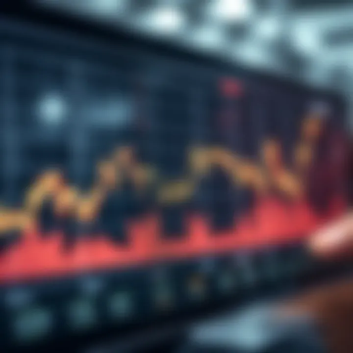 Line graph illustrating stock price fluctuations over time in Pakistan's financial market