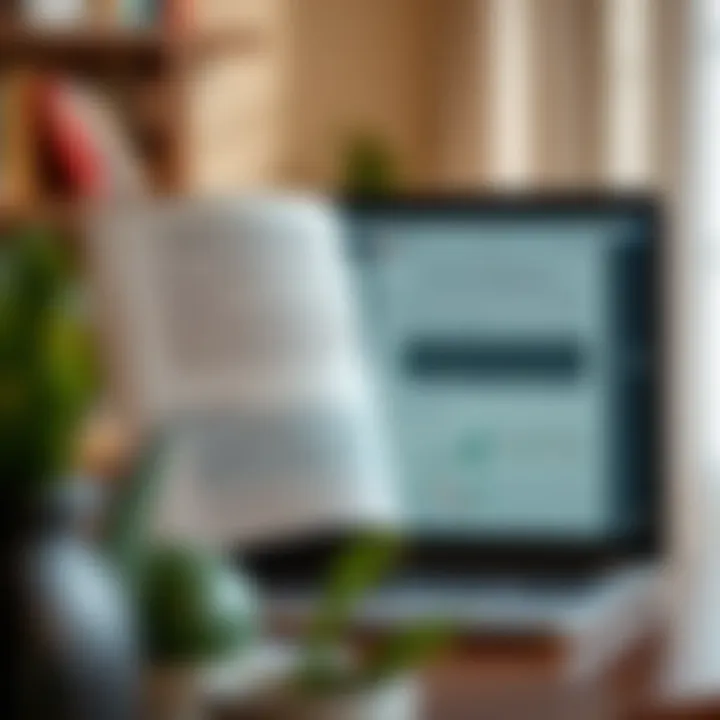 PDF guide opened on a laptop screen featuring detailed explanations of trading patterns and their applications