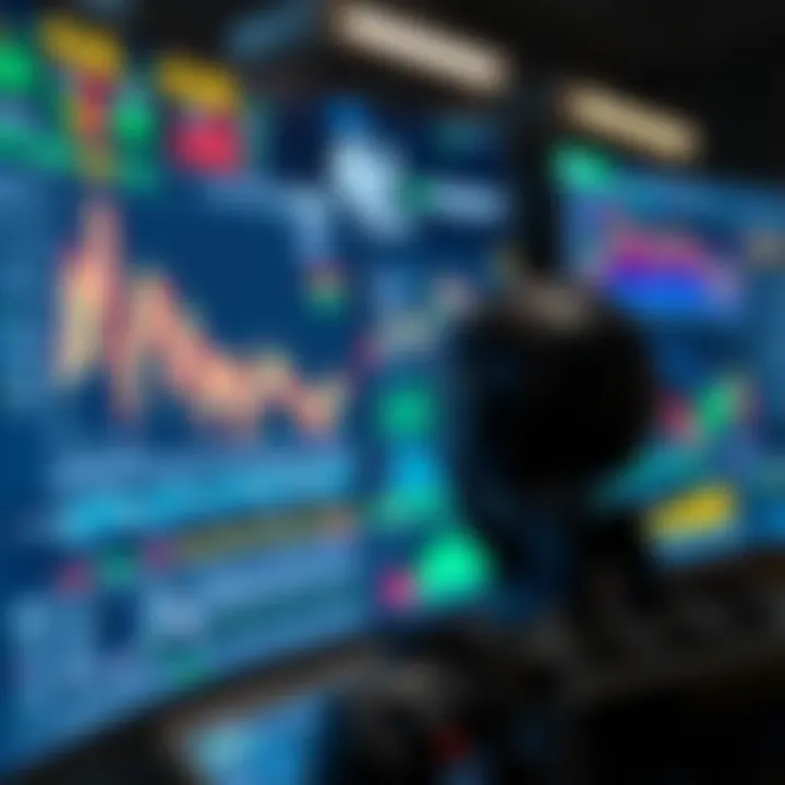 Graphical representation of automated trading system analyzing financial data streams